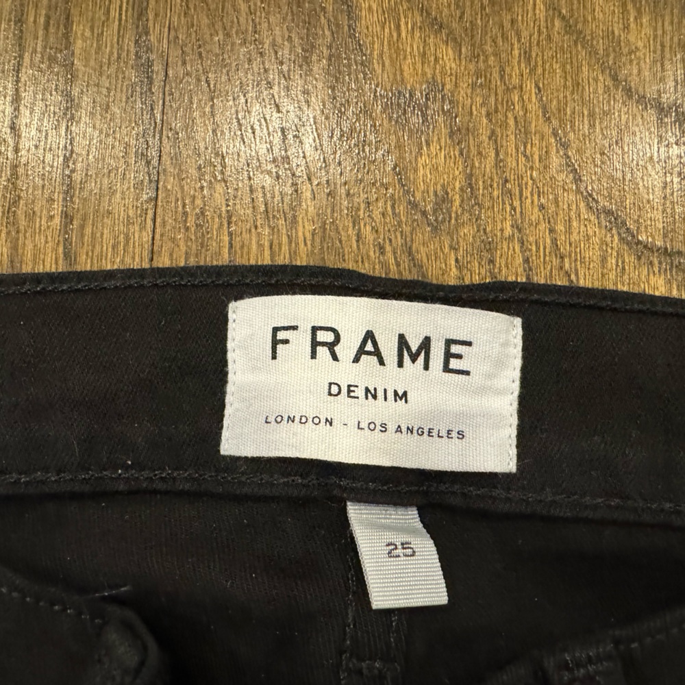 Frame black skinny jeans